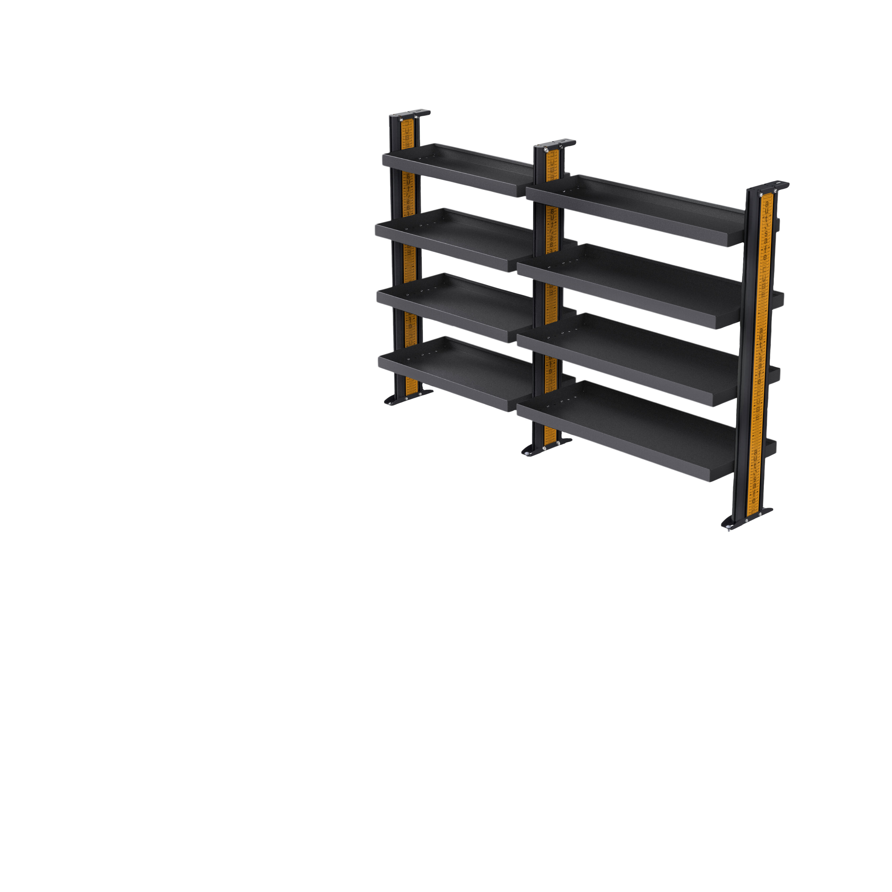 Mitsubishi Express SWB Van Shelving - Driver's Side Full Shelving variations