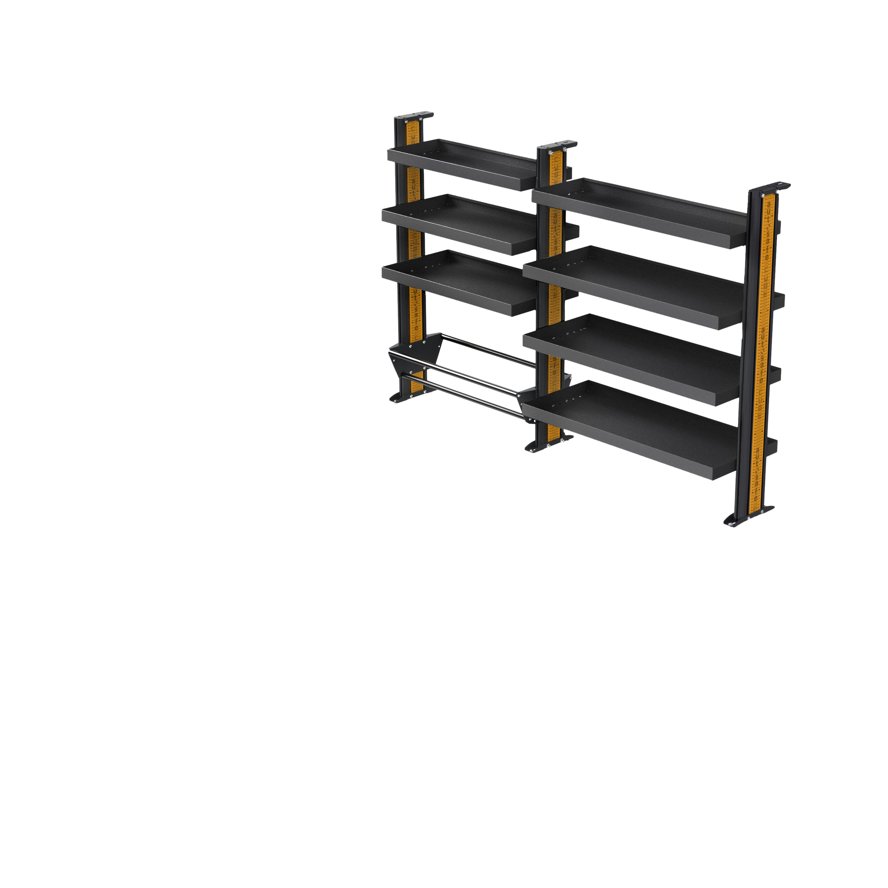 Mitsubishi Express SWB Van Shelving - Driver's Side Full Shelving variations