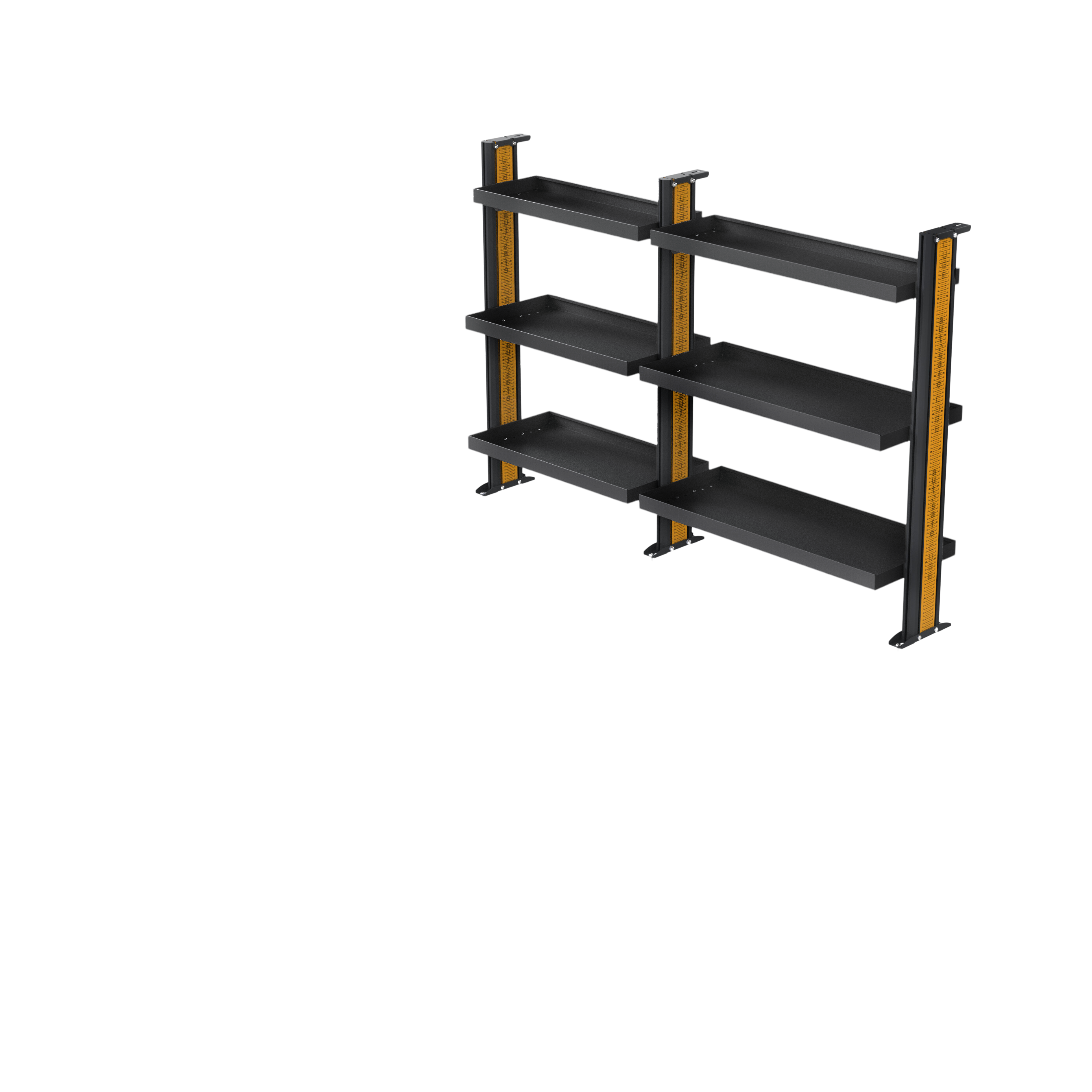 Mercedes Vito MWB Van Shelving - Driver's Side Full Shelving variations